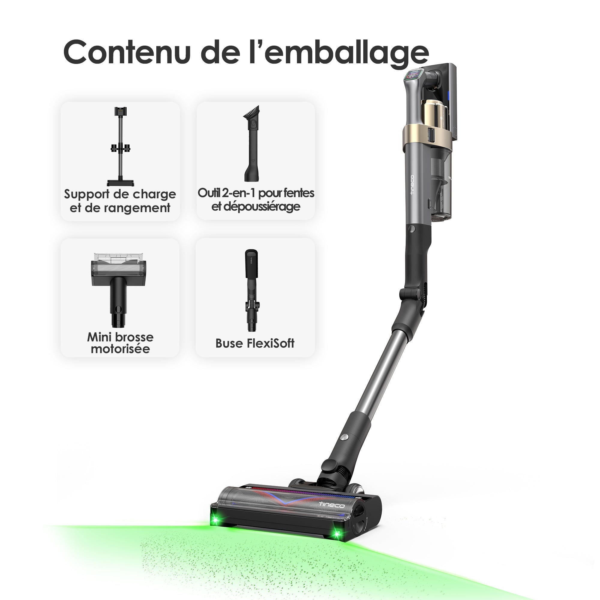 Tineco PURE ONE A90S Aspirateur Balai Sans Fil - Tineco FR, aspirateur, aspirateur balai, aspirateur sans fil, aspirateur eau et poussière, robot aspirateur, efficace sur tous types de sols