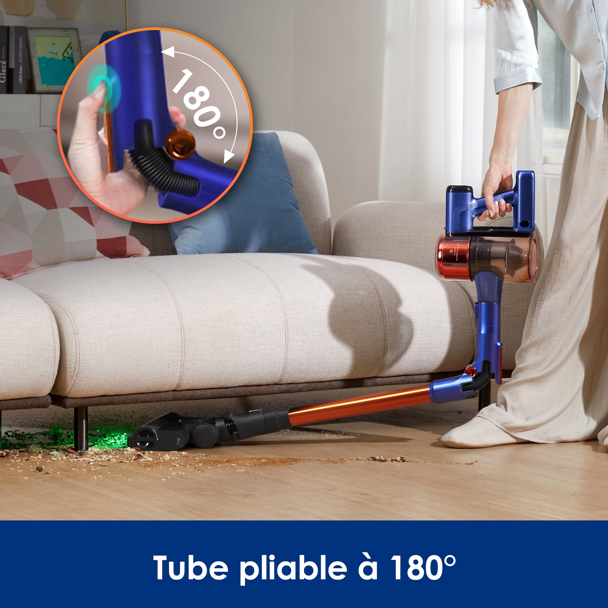 Tineco Pure One S70 Aspirateur Balai sans Fil(Orange) - Tineco FR