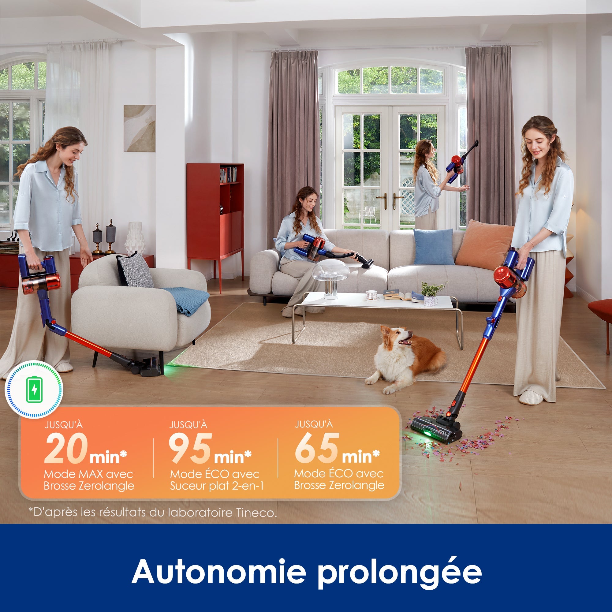 Tineco Pure One S70 Aspirateur Balai sans Fil(Orange) - Tineco FR