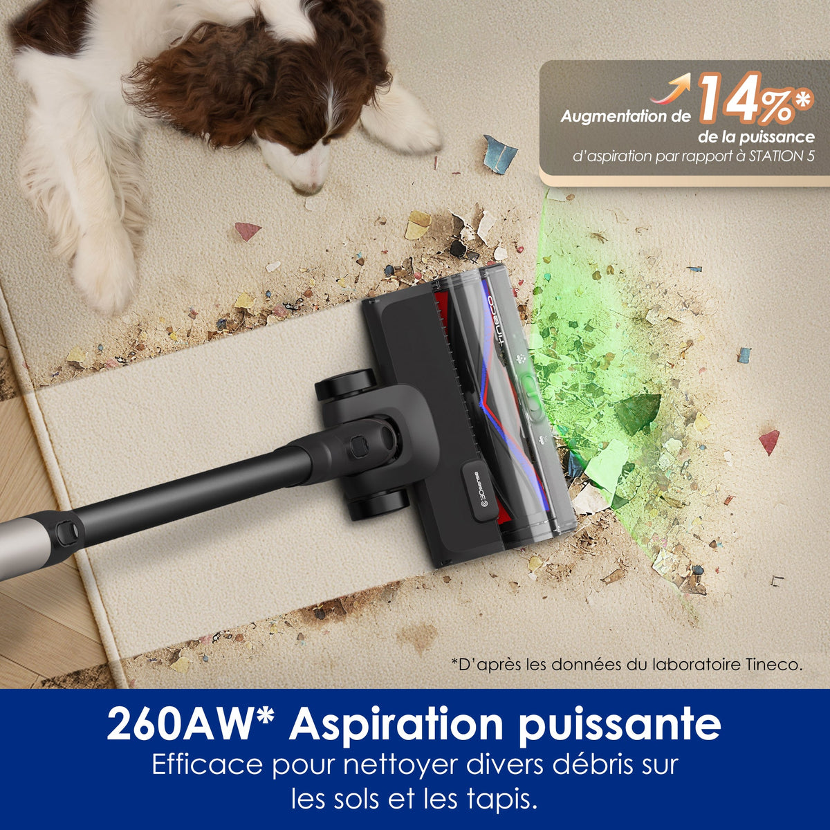 Tineco Pure One Station 5 Pro Aspirateur Balai sans Fil avec Base - Tineco FR
