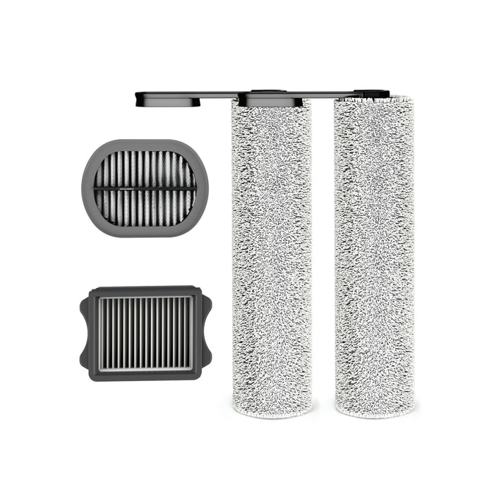 Rouleau de brosse et filtre d'aspirateur de rechange pour aspirateur  sec/humide sans fil Tineco Floor (2 rouleaux de brosse + 2 filtres HEPA)