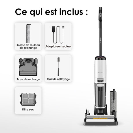 Tineco FLOOR ONE S7 Steam Balai Vapeur Sans-Fil, Aspirateur Laveur, aspirateur laveur sans fil, aspirateur lavant, aspirateur sans fil,aspirateur balai
